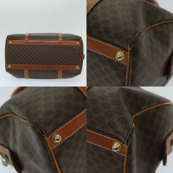 CELINE Macadam Canvas Boston Bag Pvc Brown - Picture 10 of 12